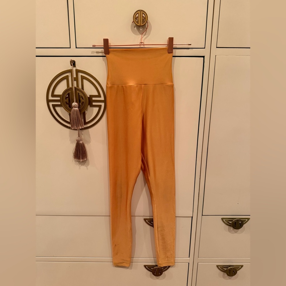 Los Angeles APPAREL American Apparel Metallic Gold Leggings